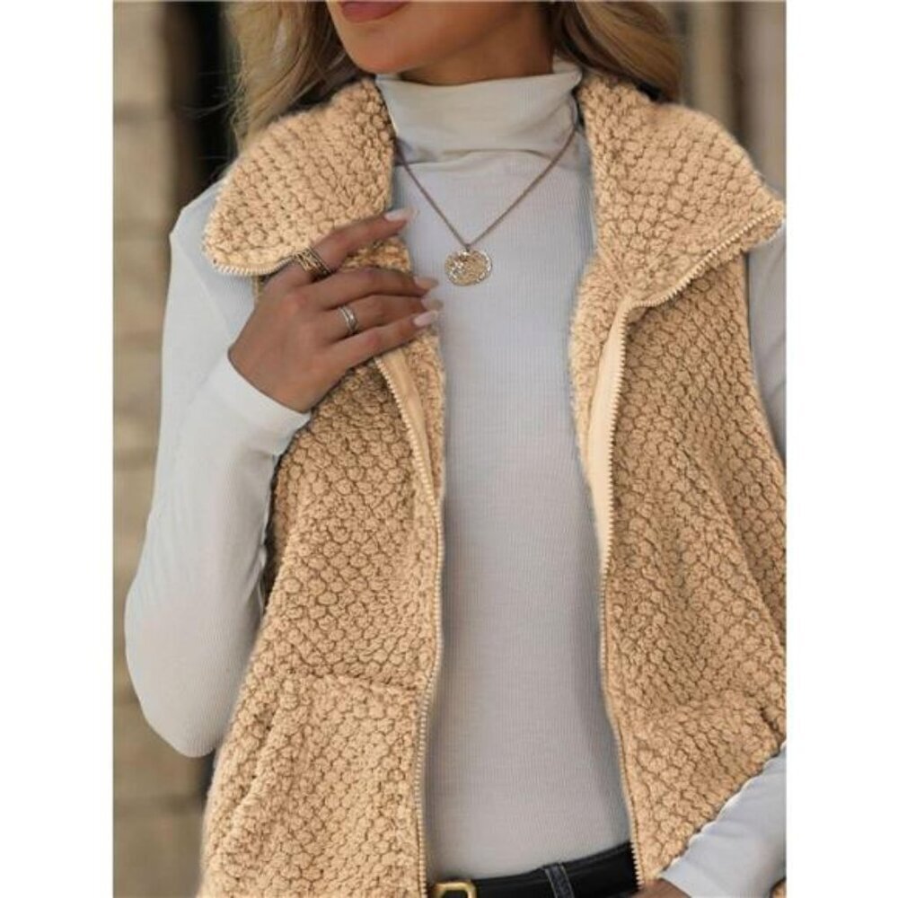 Zip-Up Vest Coat - Picture 8 of 11